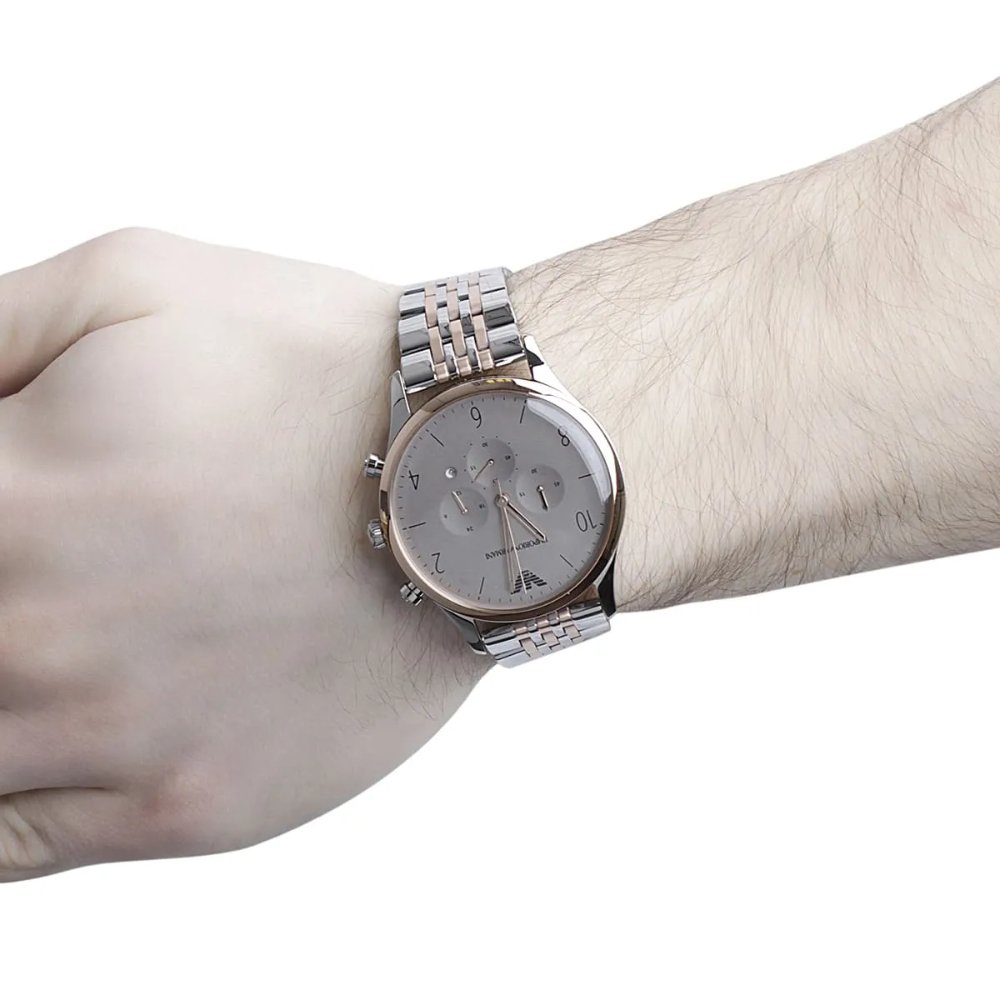 Emporio Armani AR1864 Two-Tone Chronograph Men's Watch — view 7