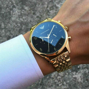 Emporio Armani AR1893 Beta Men's Gold Chronograph Watch — view 5