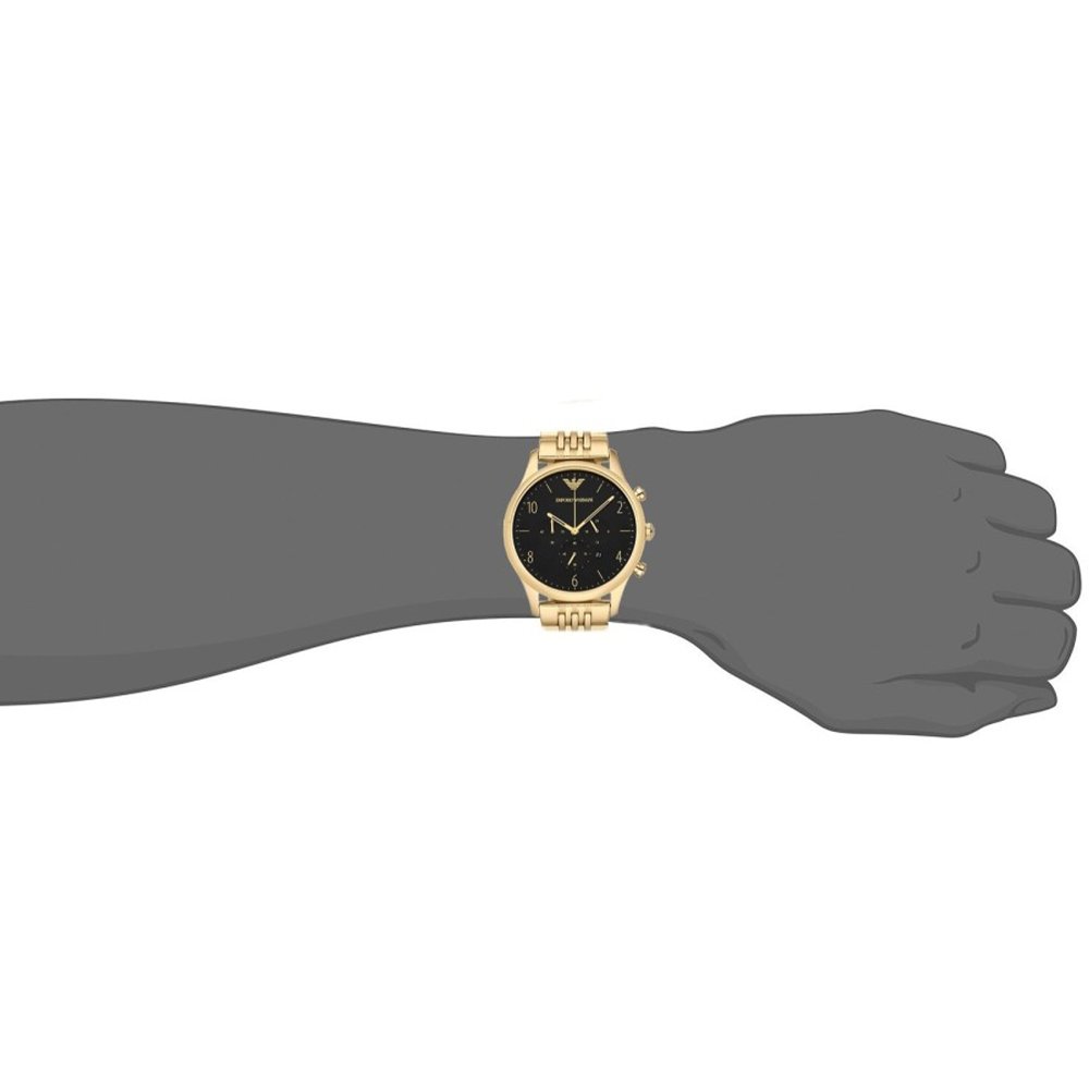 Emporio Armani AR1893 Beta Men's Gold Chronograph Watch — view 4