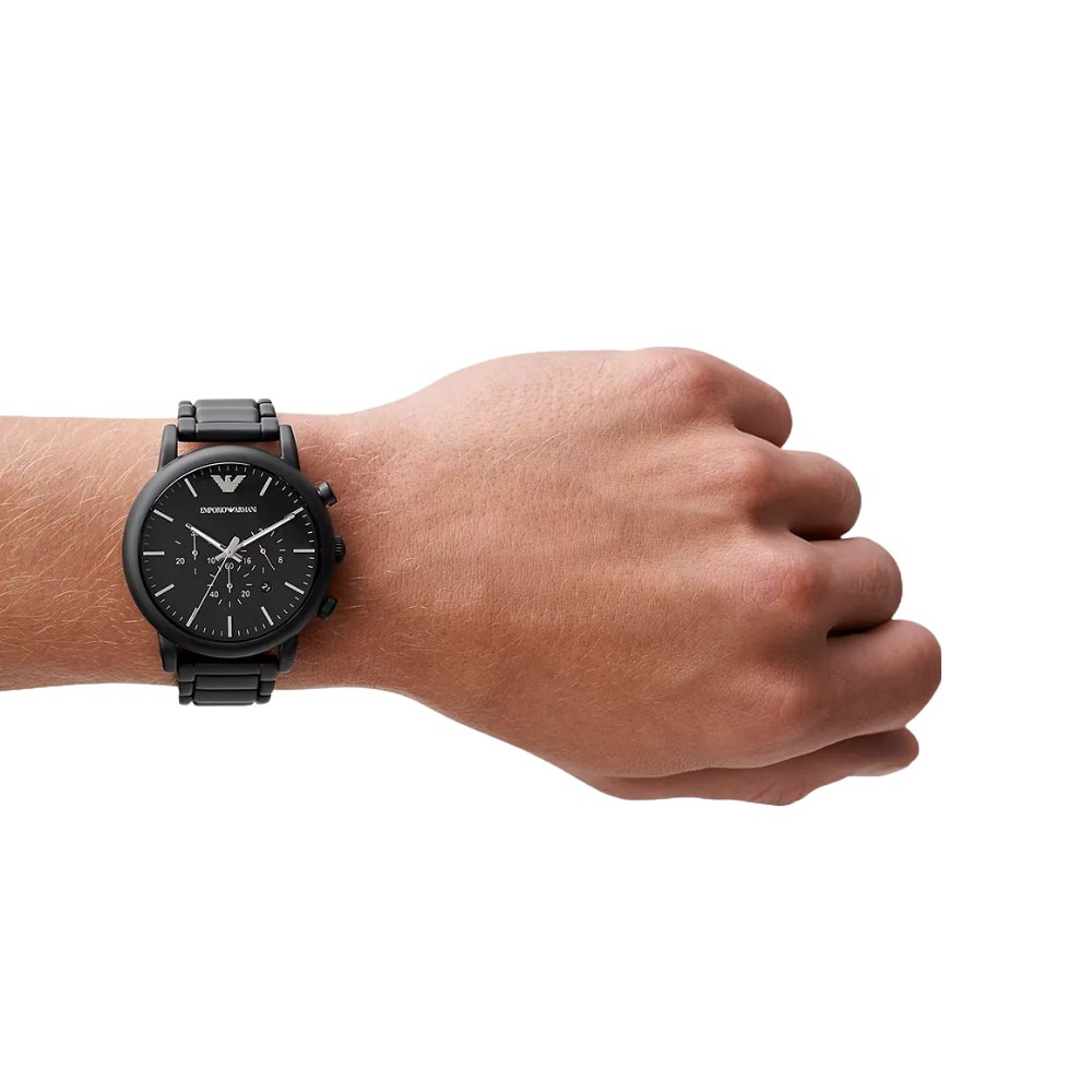 Emporio Armani AR1895 Luigi Black Chronograph Men's Watch — view 4