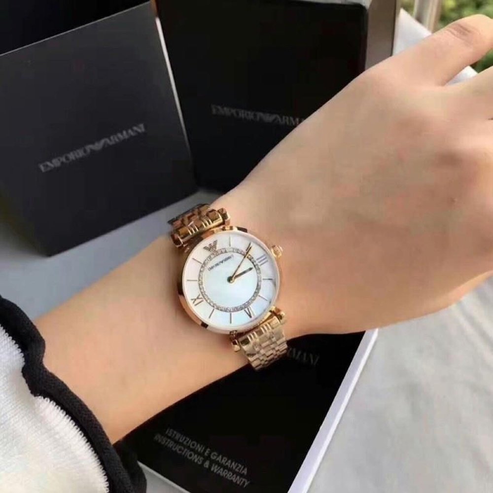 Emporio Armani AR1907 Mother of Pearl Ladies Watch — view 3