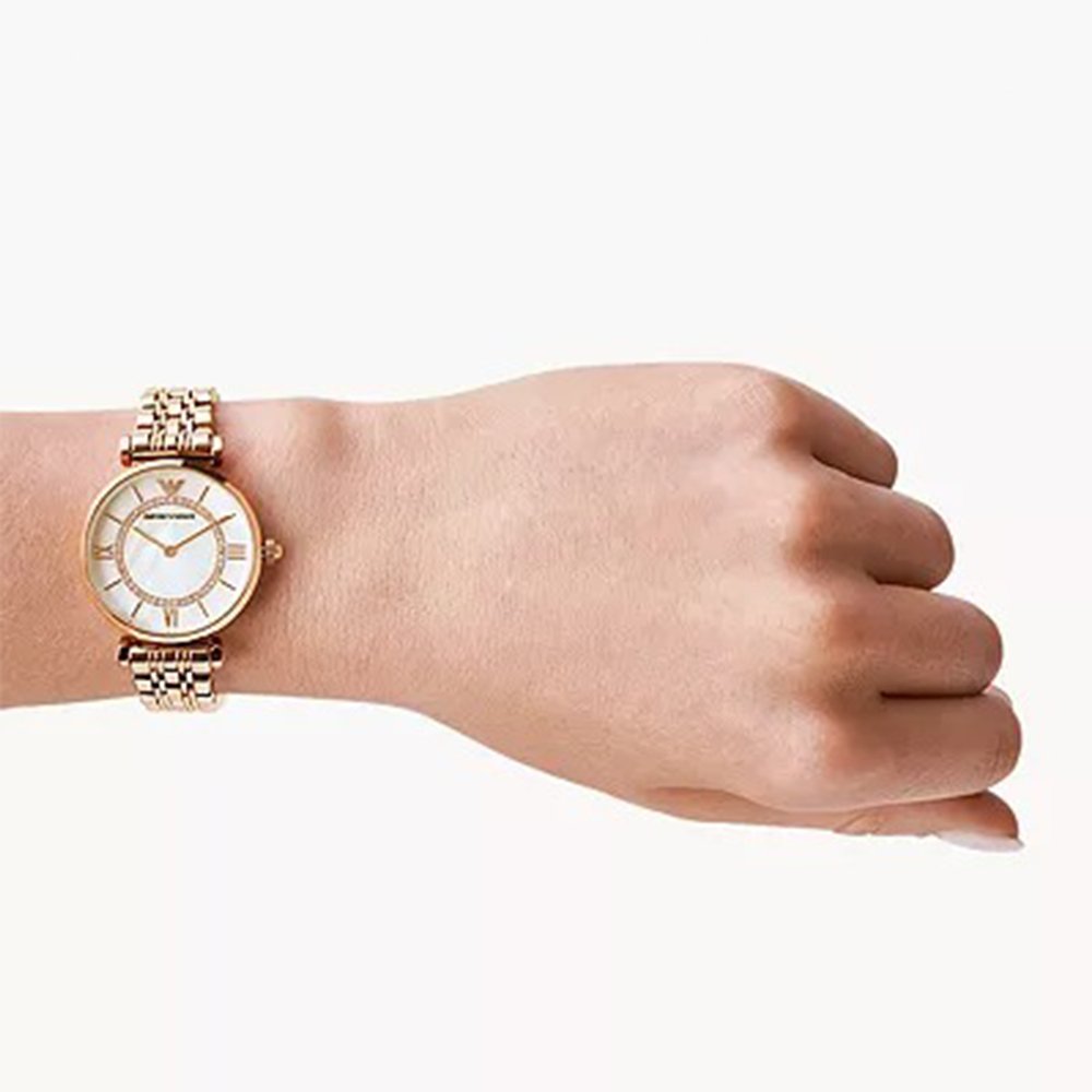 Emporio Armani AR1909 Ladies Watch T-Bar Gianni Rose Gold — view 4