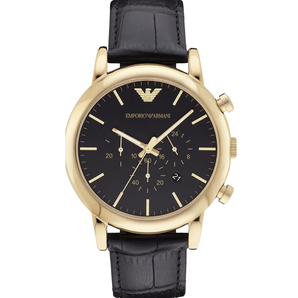Emporio Armani AR1917 Luigi Black Dial Chronograph Men's Watch