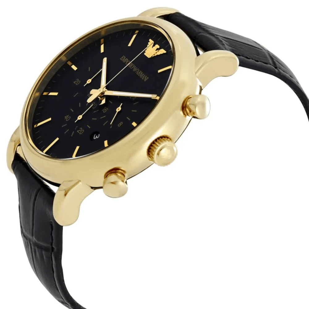 Emporio Armani AR1917 Luigi Black Dial Chronograph Men's Watch — view 5
