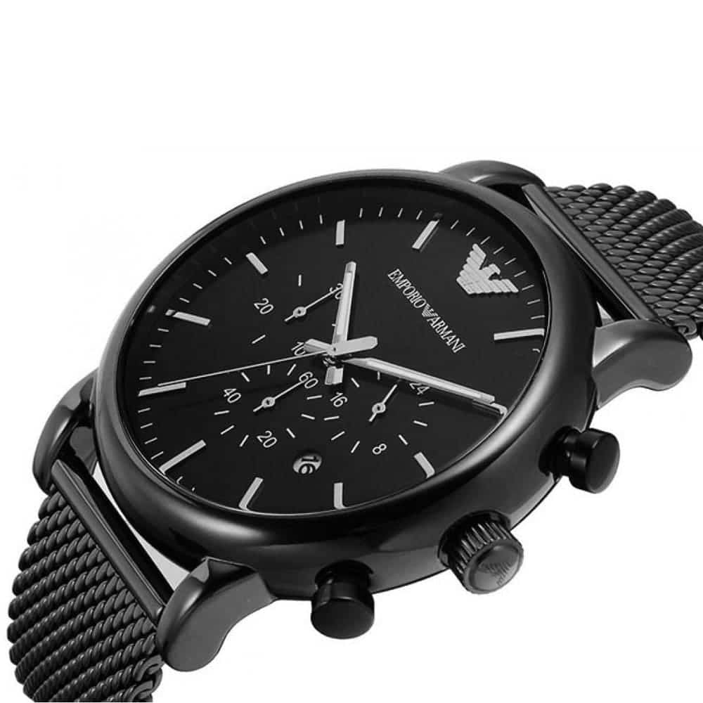Emporio Armani AR1968 Black Dial Chronograph Men's Watch — view 3