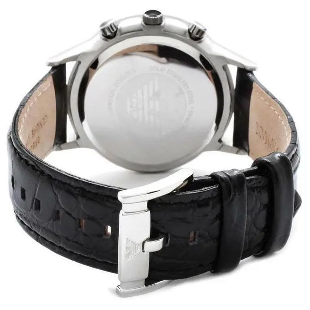 Emporio Armani AR2447 Men's Renato Chronograph Watch Black — view 3