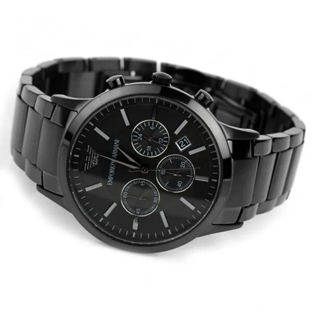 Emporio Armani AR2453 Men's Renato Watch Black — view 3