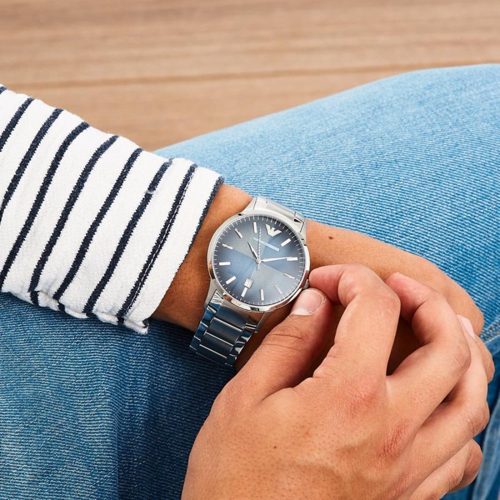 Emporio Armani AR2472 Renato Blue Men's Watch — view 5