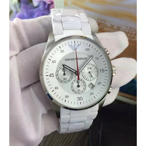 Emporio Armani AR5859 Men's Watch Tazio White — view 4