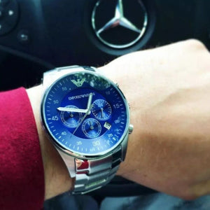 Emporio Armani AR5860 Blue Dial Chronograph Men's Watch — view 3