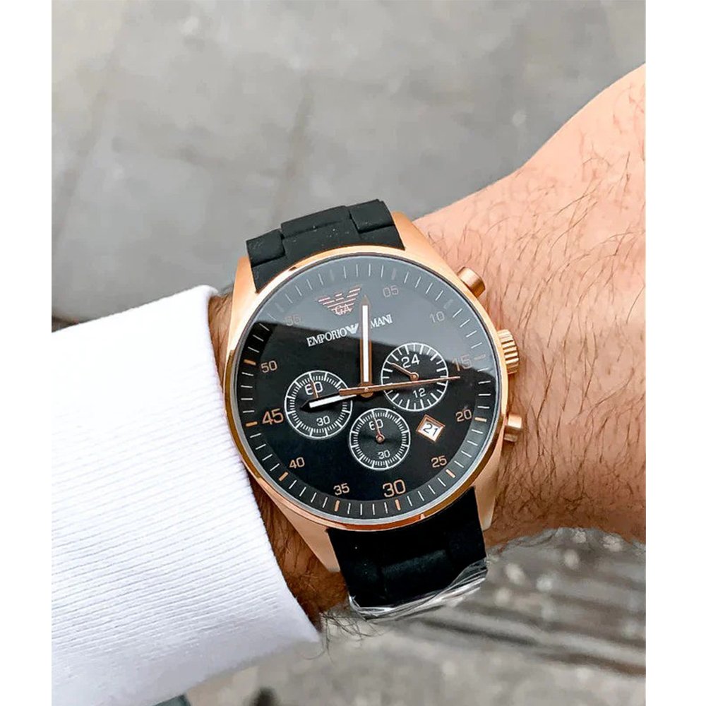 Emporio Armani AR5905 Men's Sportivo Watch Rose Gold — view 5