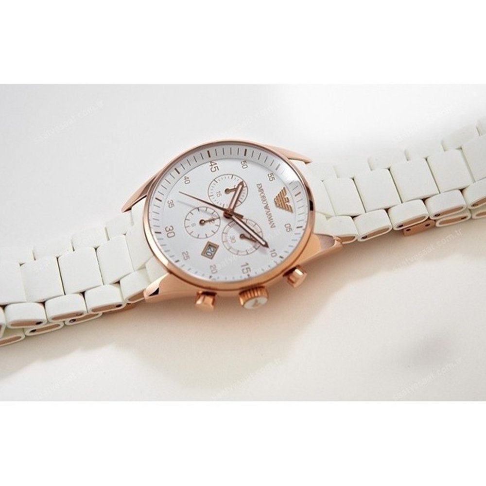 Emporio Armani AR5919 Men's Sportivo Watch White — view 4