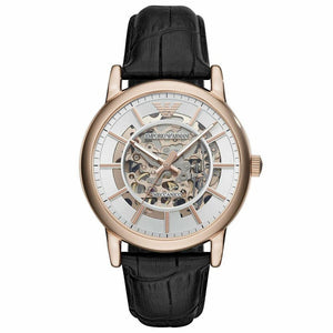 Emporio Armani AR60007 Automatic Black Leather Men's Watch