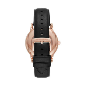 Emporio Armani AR60013 Automatic Black Leather Men's Watch — view 2