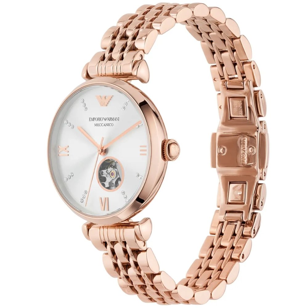 Emporio Armani AR60023 Gianni T-Bar Automatic Ladies Watch — view 3