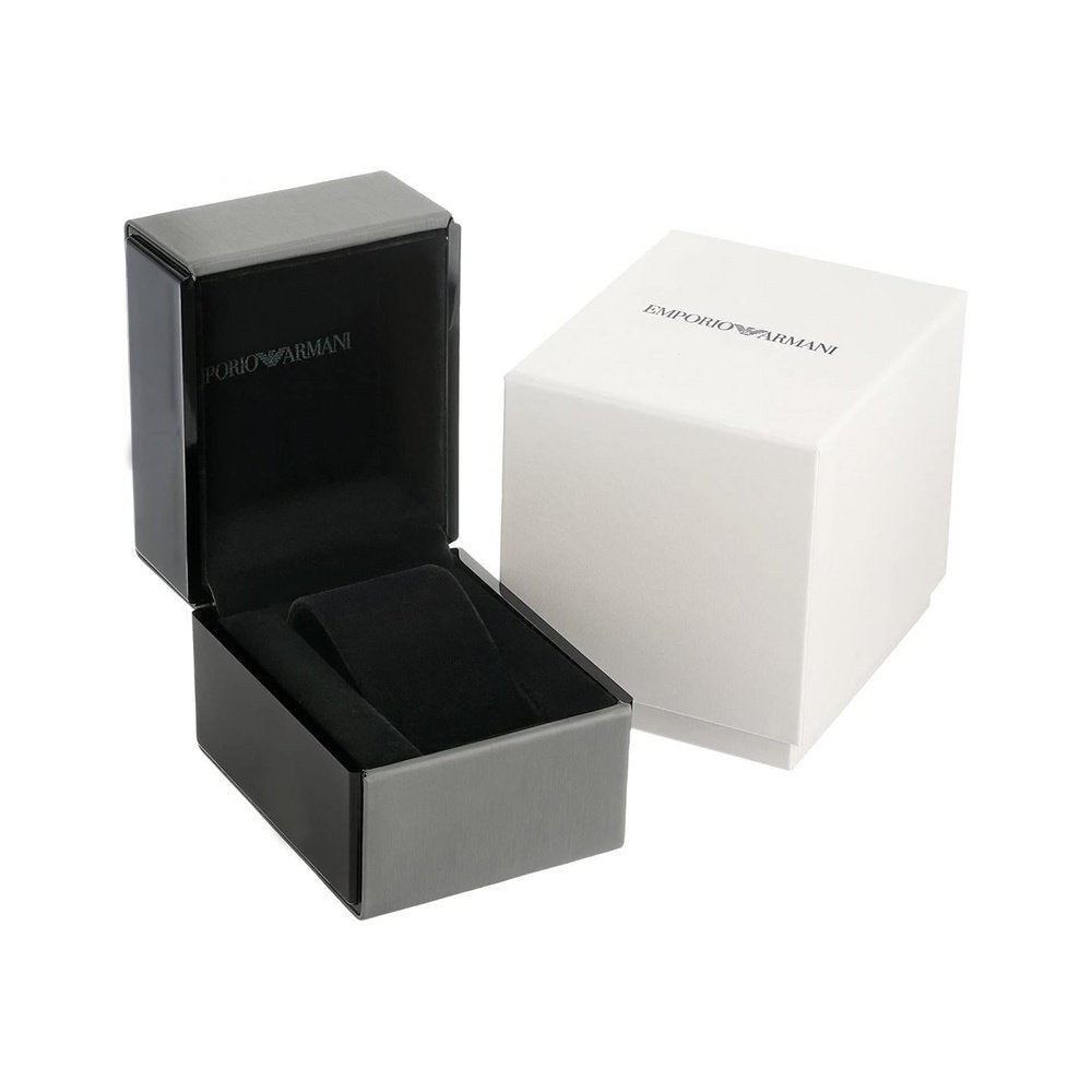 Emporio Armani AR60028 Multifunction Black Men's Leather Watch — view 4