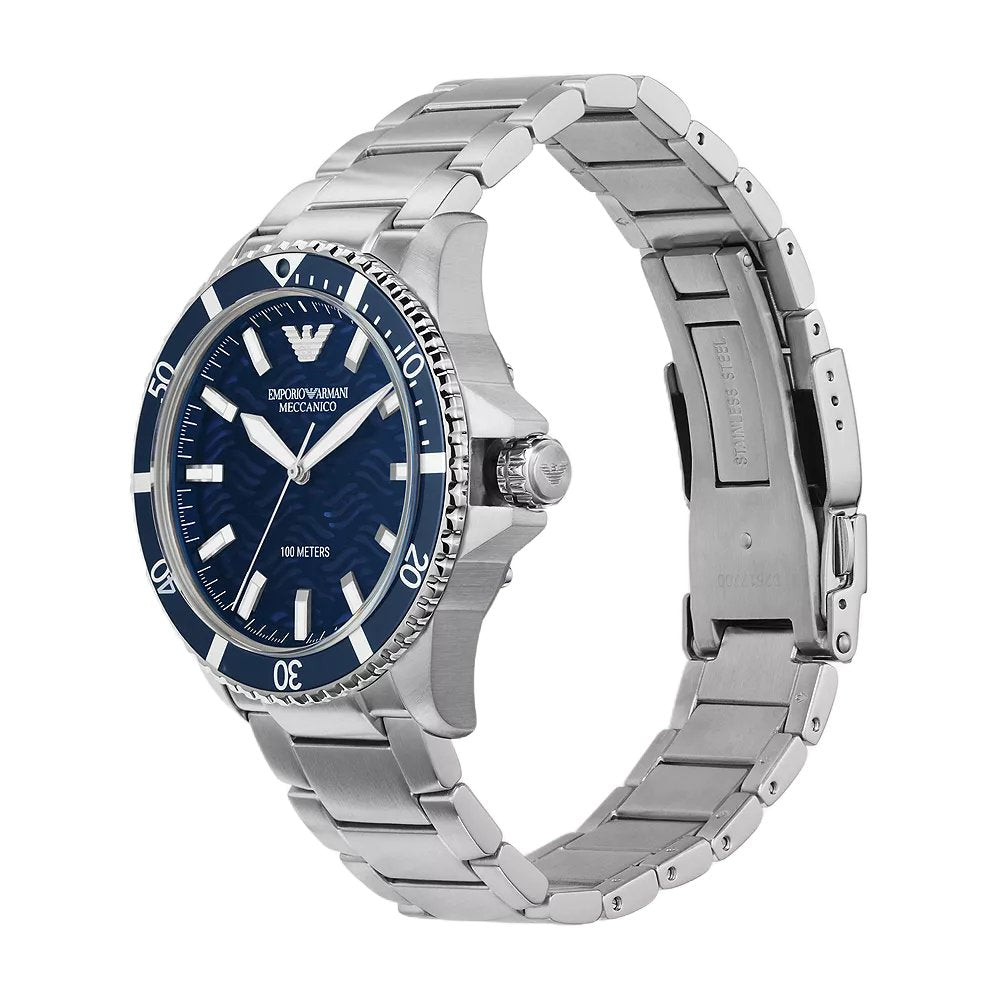 Emporio Armani AR60059 Automatic Blue Dial Men's Watch — view 4