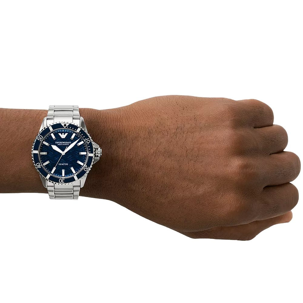 Emporio Armani AR60059 Automatic Blue Dial Men's Watch — view 5