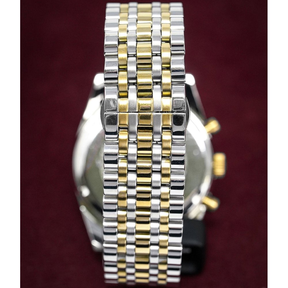 Emporio Armani AR8030 Two Tone Tazio Chronograph Men's Watch — view 3