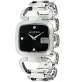 Gucci YA125406 G Diamonds Black Ladies Watch