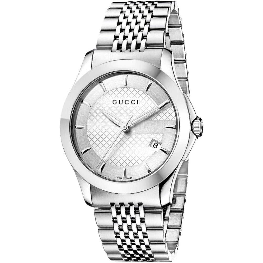 Gucci YA126401 G-Timeless Silver Dial Men's Watch