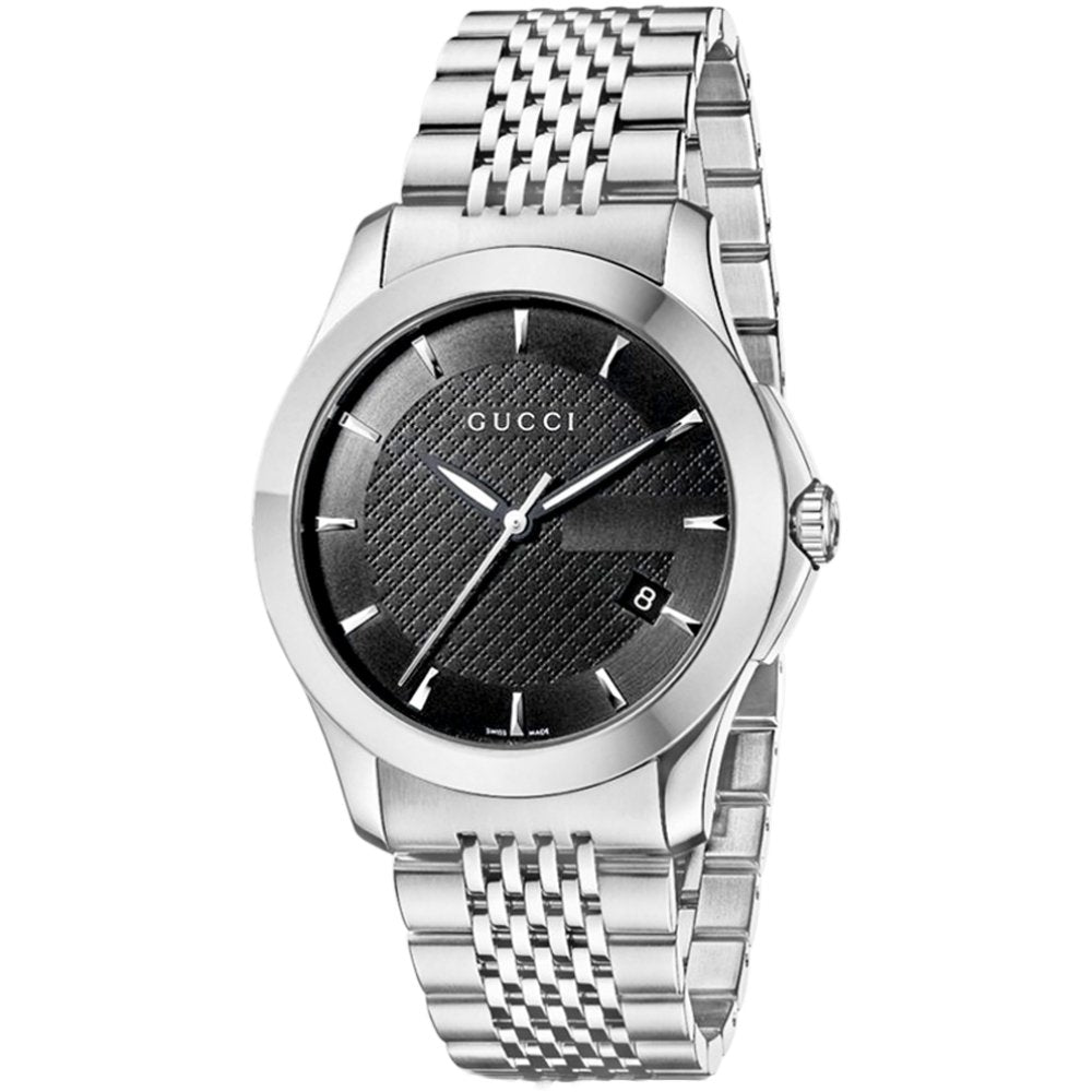 Gucci YA126402 G-Timeless Black Dial Men's Watch