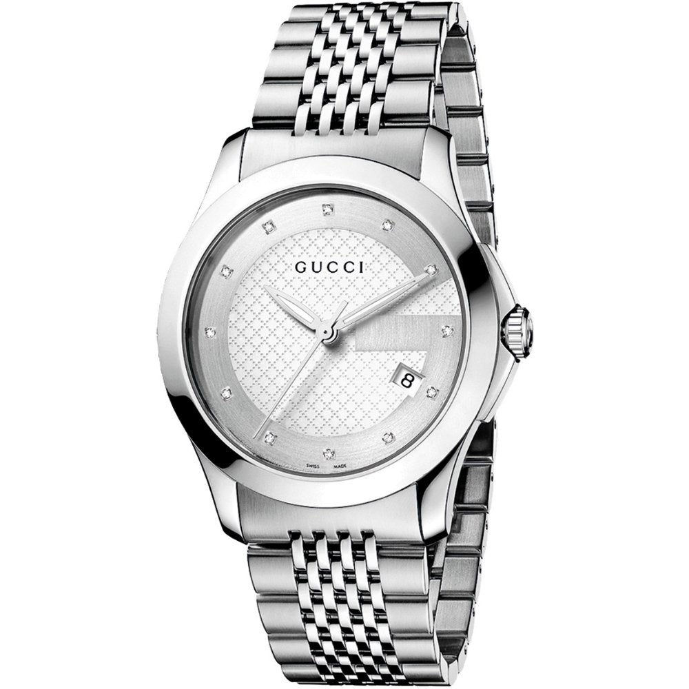 Gucci YA126404 G-Timeless Silver Dial Men's Watch