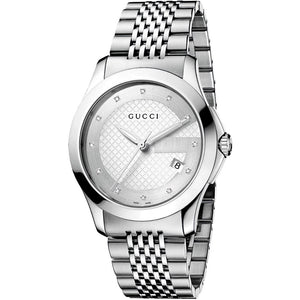 Gucci YA126404 G-Timeless Silver Dial Men's Watch
