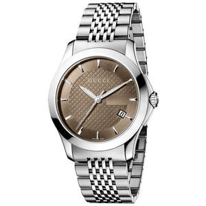 Gucci YA126406 G-Timeless Brown Dial Men's Watch