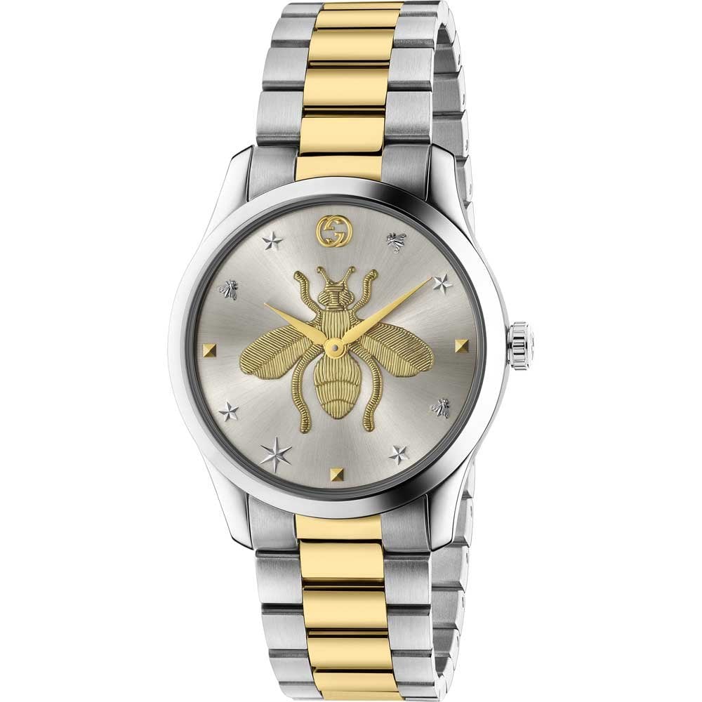 Gucci YA1264131 G-Timeless Bee Motif 38mm Unisex Watch