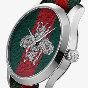 Gucci YA1264148 G-Timeless Bee Fabric Strap Men's Watch — view 4