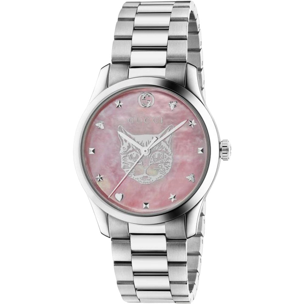 Gucci YA1264166 G-Timeless Pink Mother of Pearl Dial Unisex Watch