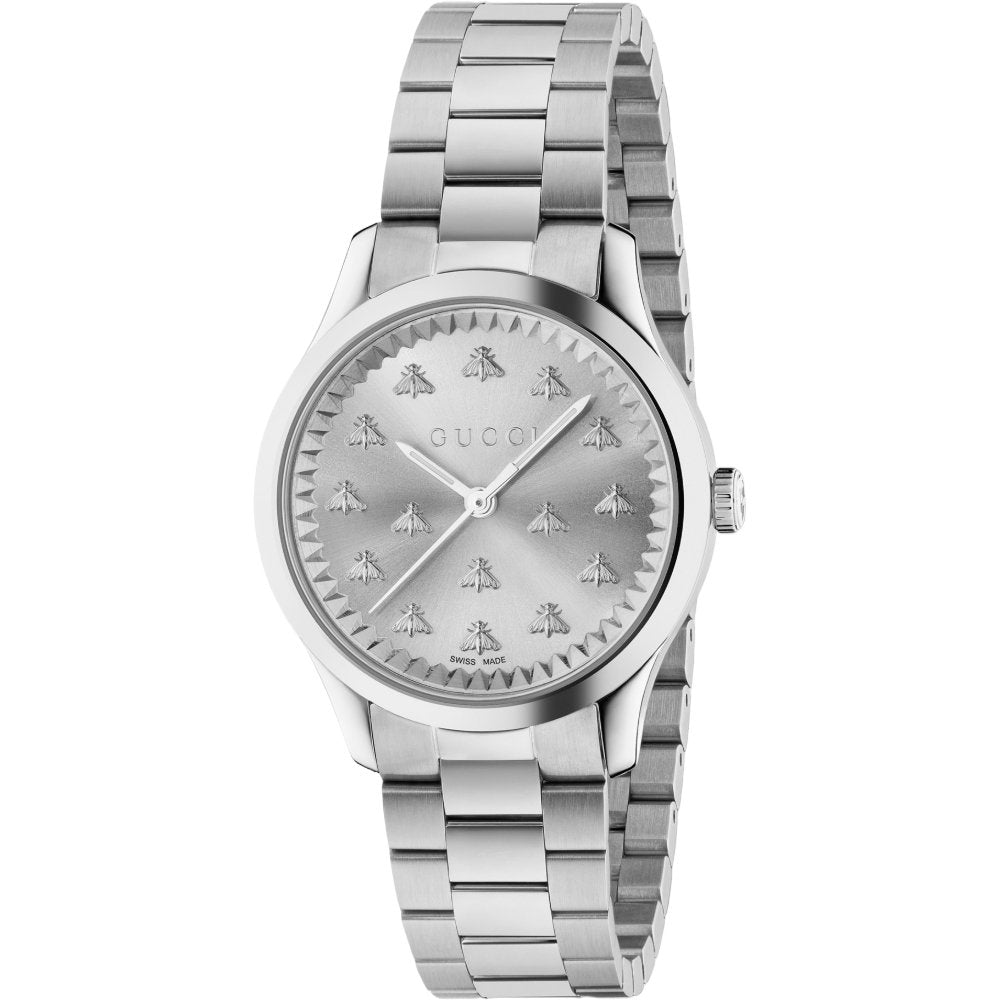 Gucci YA1265031 G-Timeless Silver Dial Ladies Watch