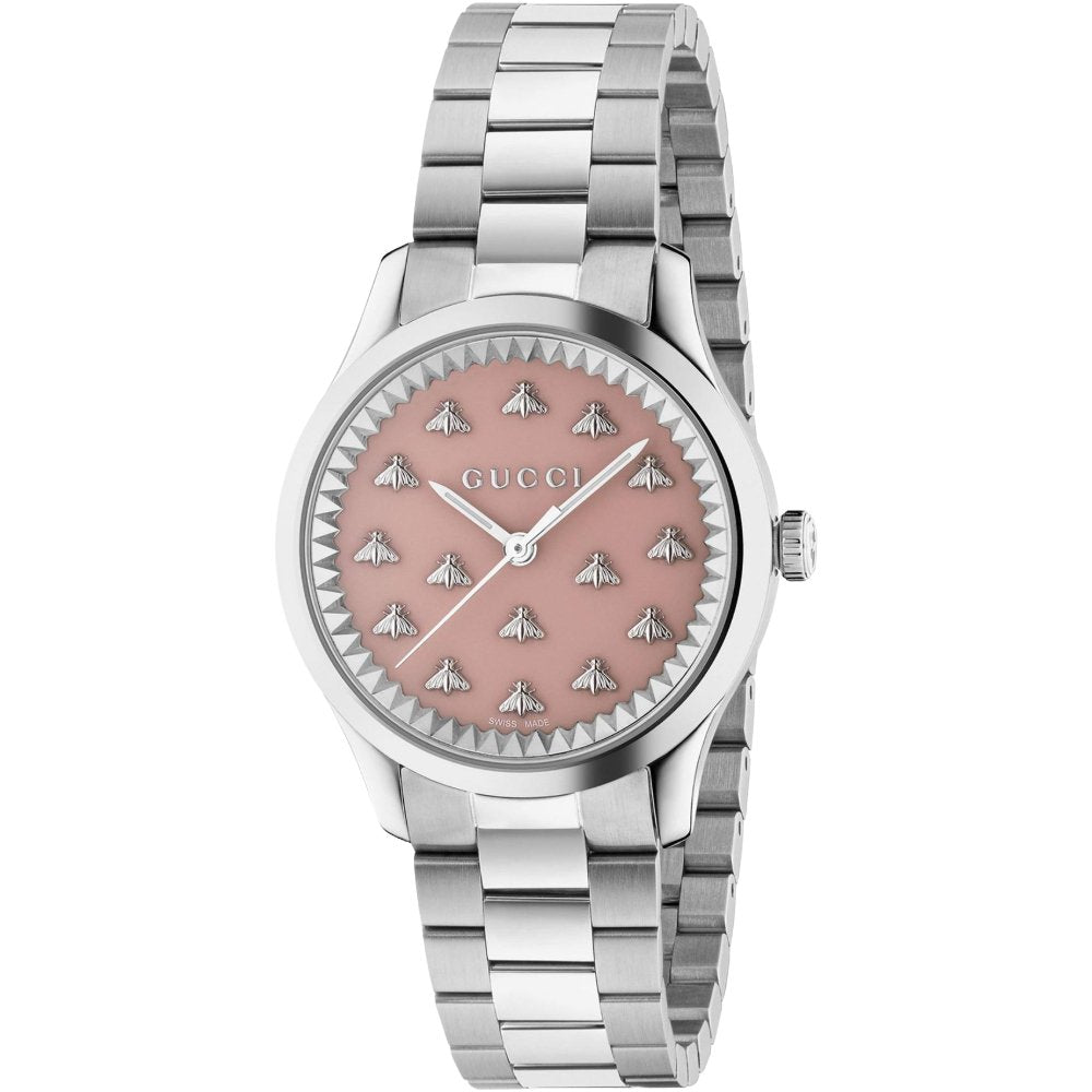 Gucci YA1265033 G-Timeless Pink Dial Ladies Watch