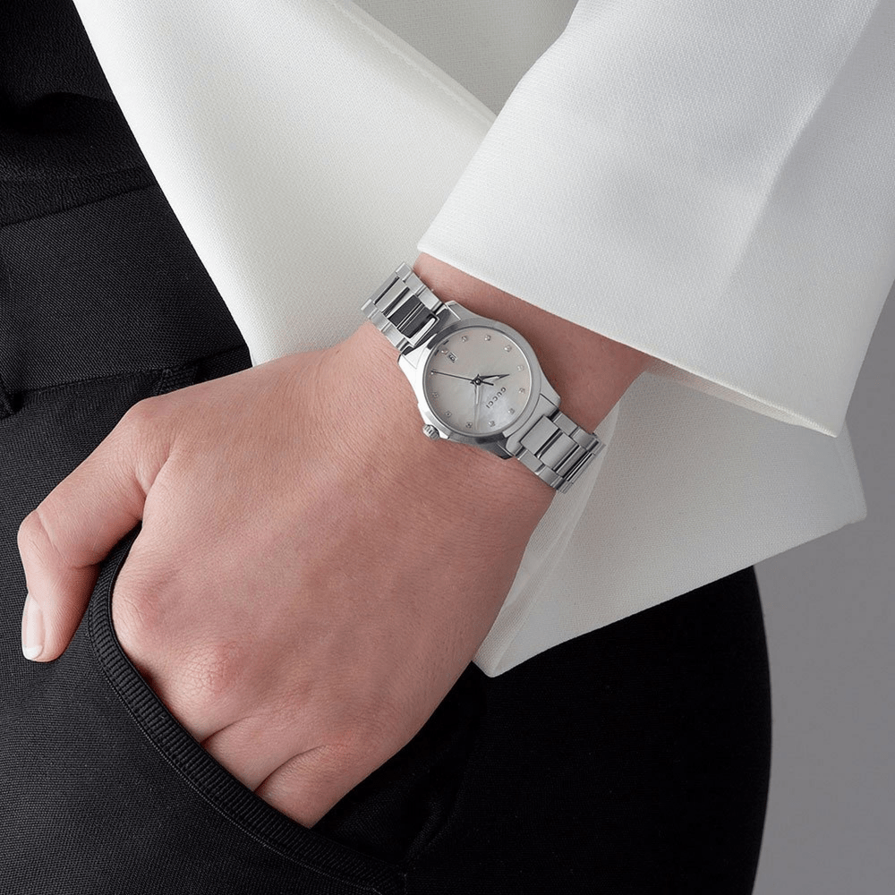 Gucci G-Timeless Mother of Pearl Ladies Watch — view 5