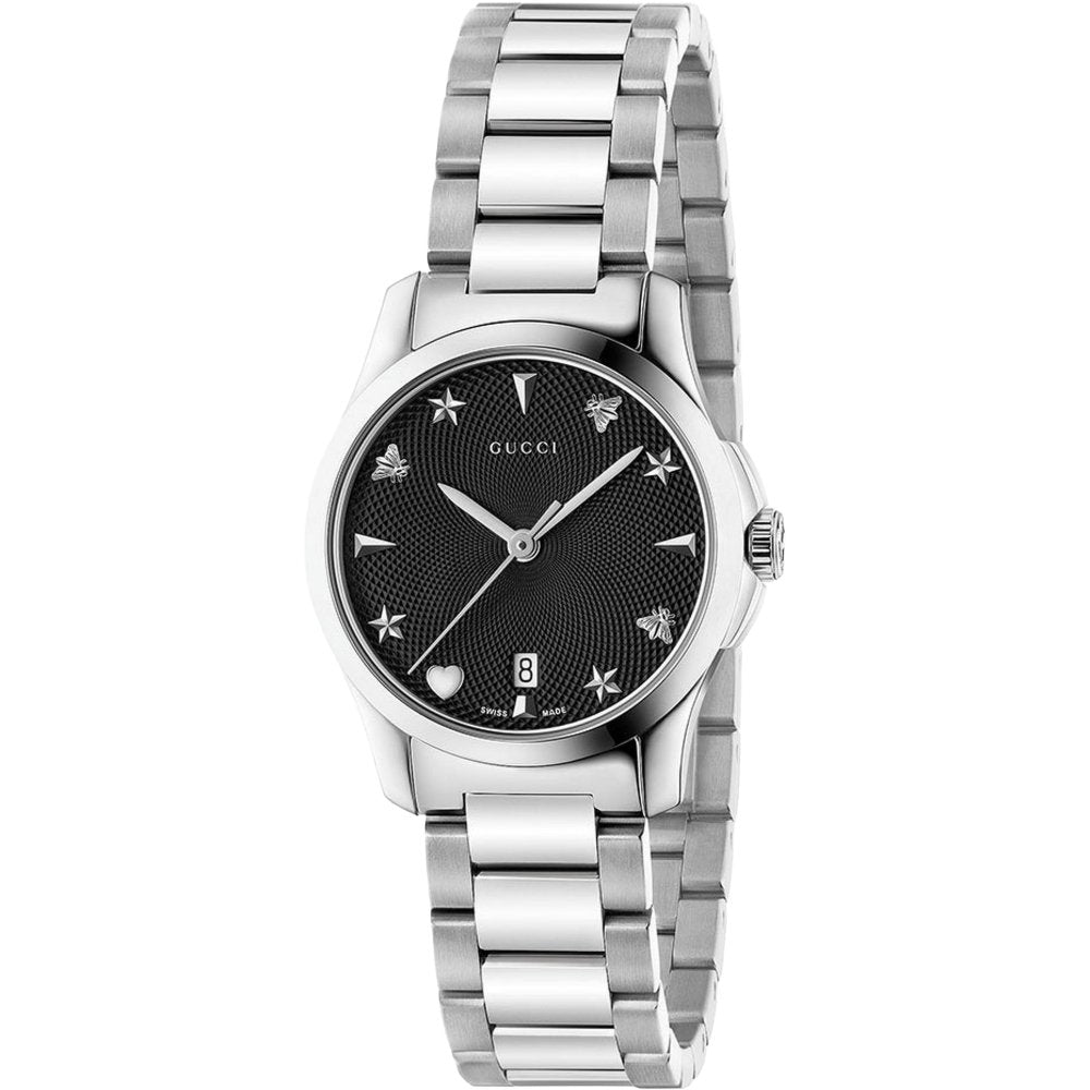 Gucci YA126573 G-Timeless Black Dial Unisex Watch