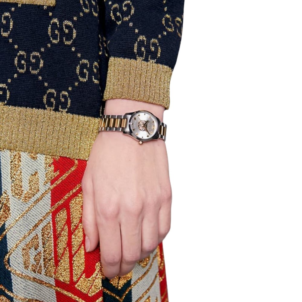 Gucci YA126596 Gold Plated Mystic Two-Tone Ladies Watch — view 4