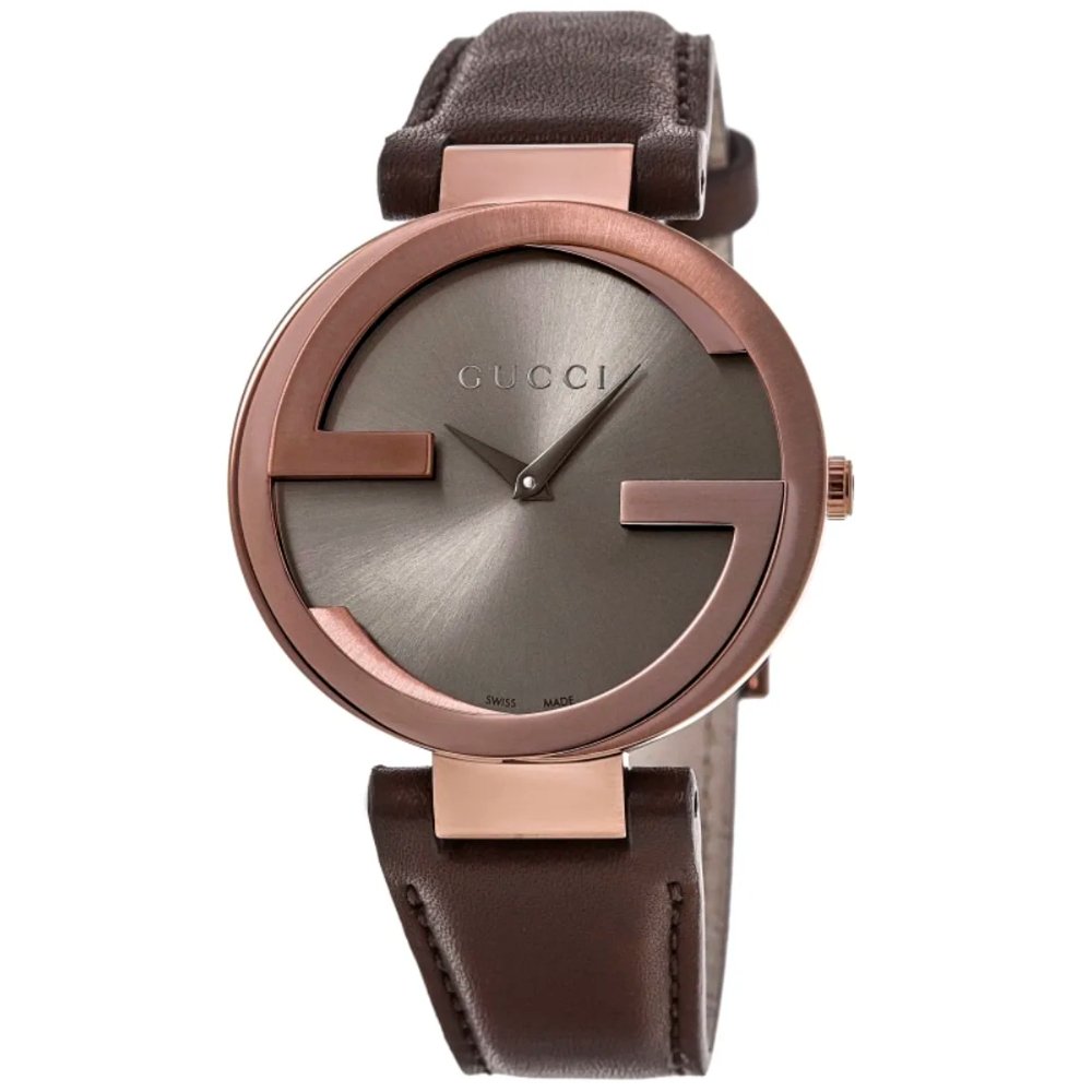 Gucci YA133309 Interlocking G Brown Dial Ladies Watch