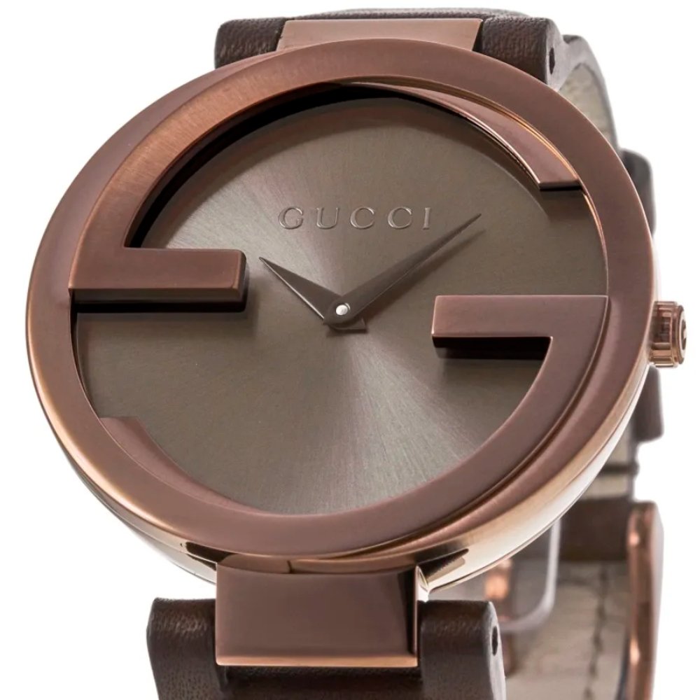 Gucci YA133309 Interlocking G Brown Dial Ladies Watch — view 3