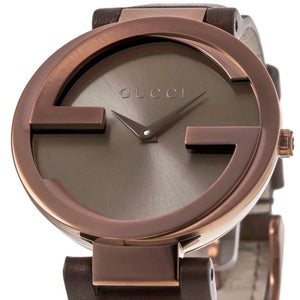 Gucci YA133309 Interlocking G Brown Dial Ladies Watch — view 3