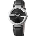 Gucci YA133501 Interlocking Black Dial Ladies Watch