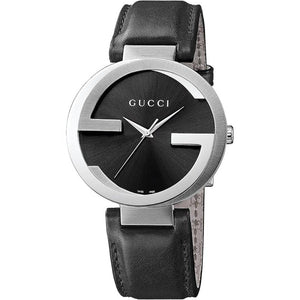 Gucci YA133501 Interlocking Black Dial Ladies Watch