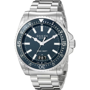 Gucci YA136203 Dive Blue Dial Stainless Steel Men's Watch