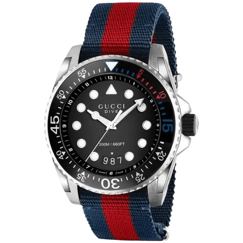 Gucci YA136210 Black Dial Men's Watch