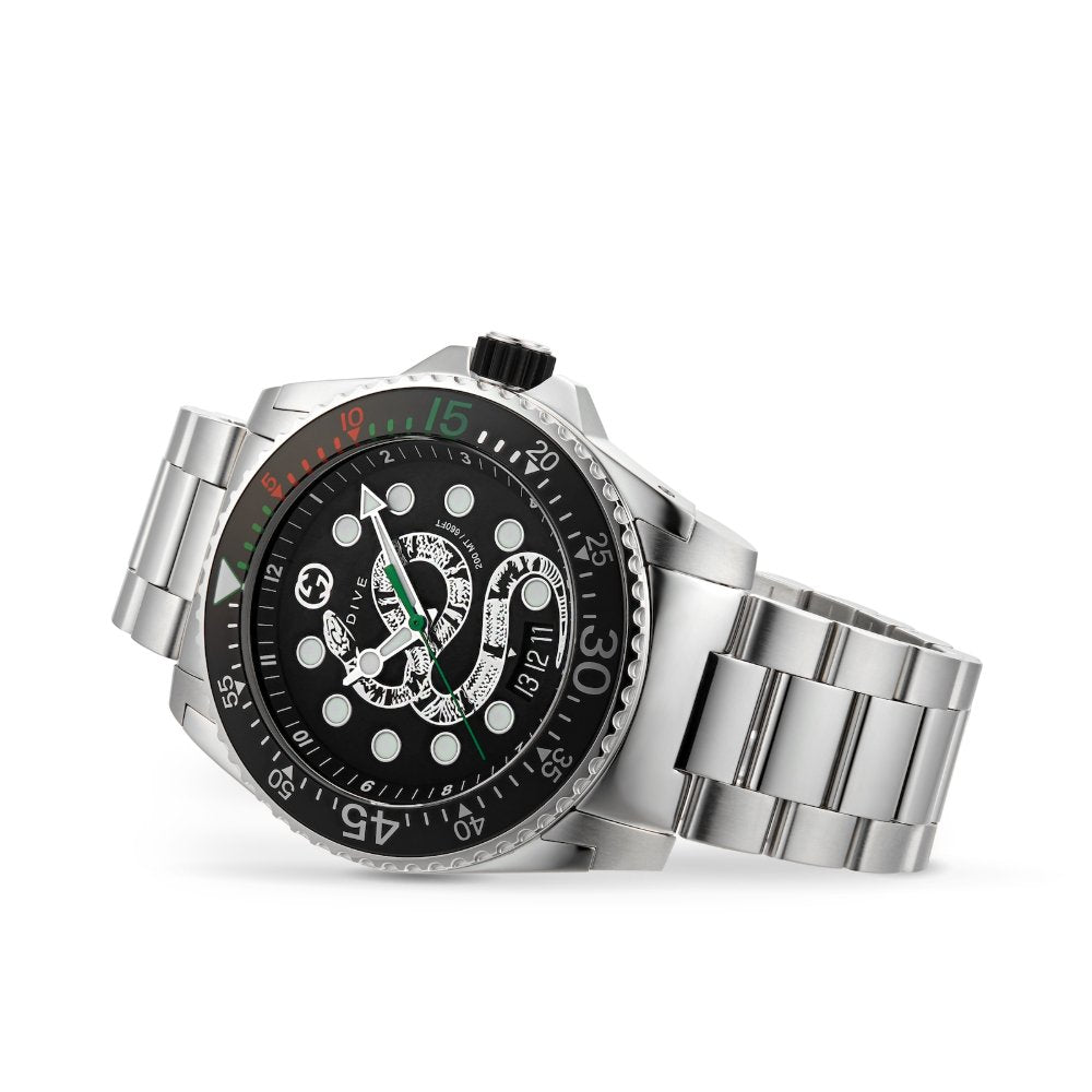 Gucci YA136218 Black Snake Dial Men's Watch — view 3
