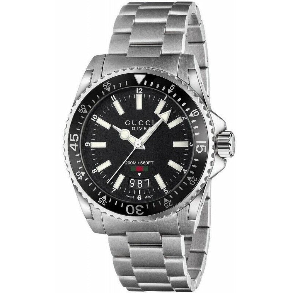Gucci YA136301 Dive 40mm Stainless Steel Men's Watch