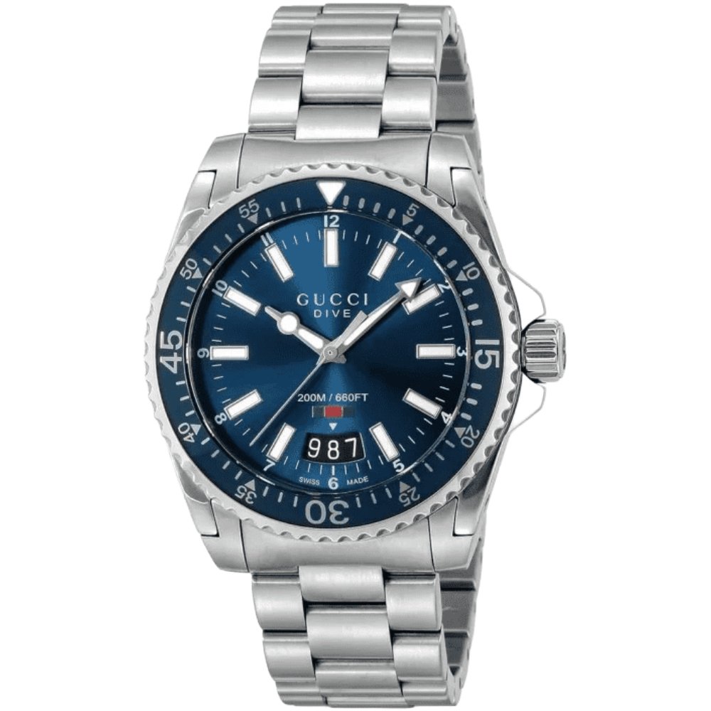 Gucci YA136311 Dive 40mm Stainless Steel Men's Watch