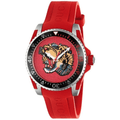 Gucci YA136315 Dive Embroidery Tiger Red Dial Men's Watch