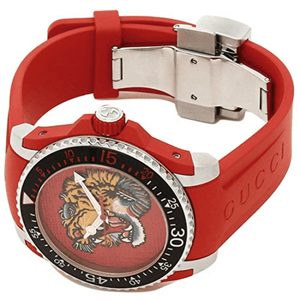 Gucci YA136315 Dive Embroidery Tiger Red Dial Men's Watch — view 3