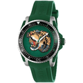 Gucci YA136316 Dive Tiger Green Dial Men's Watch